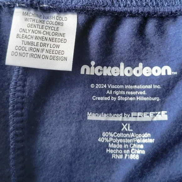 Nickelodeon Spongebob Squarepants   XL And XXL  Light Blue Graphic Pants - Picture 5 of 5